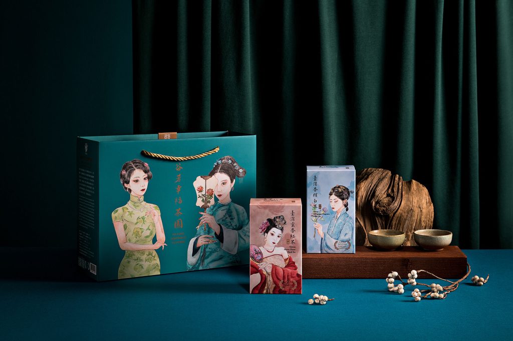 「時間旅行者」特色精品茶葉禮盒以秦、唐、明、清及民初的中國傳統工筆宮女畫為特色 - 尚新聞 Sun News