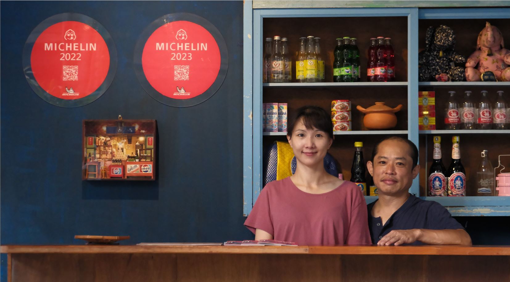 圖1高雄青創店家泰元三度蟬聯必比登推介受惠於青年局雄挺利計畫讓創辦人章元淇夫婦更有餘裕追求創新提供顧客美味料理
