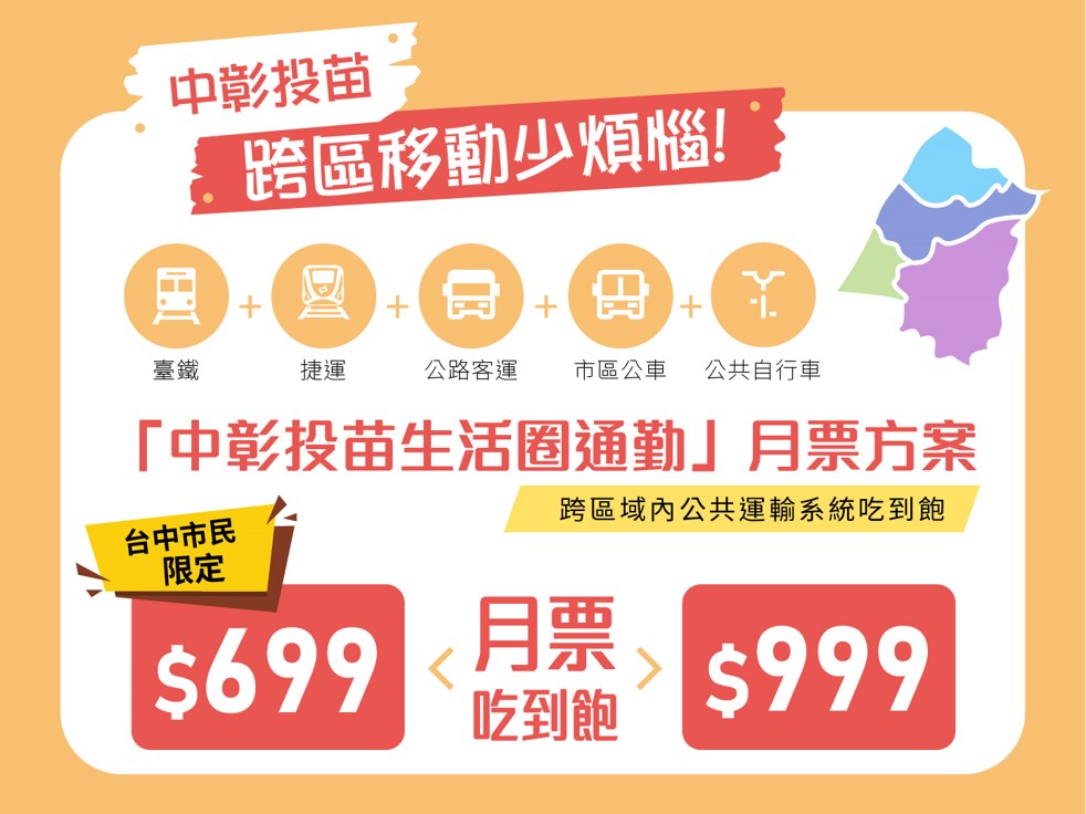 tpass中彰投苗跨區方案-市民限定699元_0 - 尚新聞 Sun News